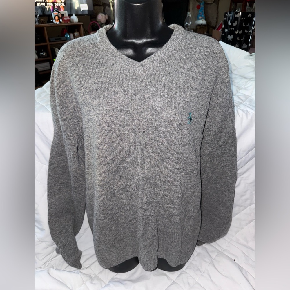 Original Penguin 100% Lambswool V-Neck Sweater